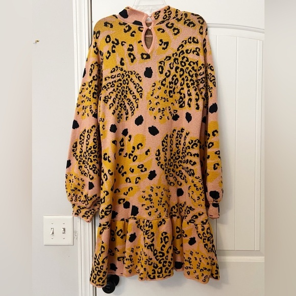 Anthropologie Farm Rio Palms Sweater Mini Dress - Picture 7 of 12